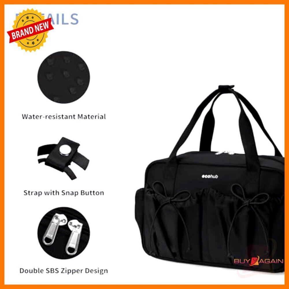 Mini Gym Duffle Bag with Wet Compartment, Lightweight Sports Tote for Yoga - Picture 4 of 6